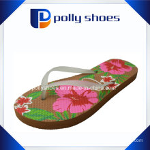 New Ladies′ Floral Print Beach Flip Flop Sandals Size 36